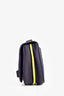 Delvaux Purple/Yellow Leather 'Le Mutin' Mini Saddle Crossbody Bag