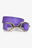 Hermes Purple Leather Pavane Double Tour Bracelet