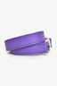 Hermes Purple Leather Pavane Double Tour Bracelet