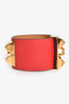 Hermes Red Epsom Leather Collier de Chien Bracelet