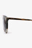 Prada Grey Tortoise Aviator Rounded Sunglasses