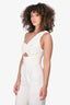 A.L.C. White One Shoulder Cut-Out Detail Jumpsuit Size 2