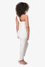 A.L.C. White One Shoulder Cut-Out Detail Jumpsuit Size 2