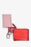 Louis Vuitton Red/Pink Epi Leather Trio Coin Pouch