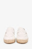 Hermes White Leather Trip Espadrilles Size 38