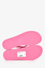 Gucci Pink GG Logo Flip Flops Size 38