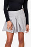 Vivienne Westwood Red Label Grey Wool Pleated Mini Skirt Size 42