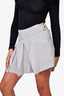 Vivienne Westwood Red Label Grey Wool Pleated Mini Skirt Size 42