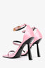 Fendace Pink Satin Embellished Strappy Heels Size 37