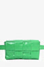 Bottega Veneta Green Mini Intrecciato Leather Belt Bag