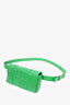 Bottega Veneta Green Mini Intrecciato Leather Belt Bag