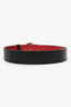 Fendi Black/Red Leather Reversible Belt (As Is)