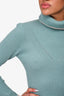 Fendi Blue Knit Cashmere Sweater Size 40