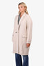 Isabel Marant Cream Oversized Wool Coat Size 40