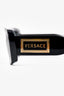 Versace Black Acrylic Rectangular Framed Sunglasses