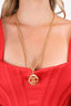 Pre-Loved Chanel™ Gold Tone Coco Mark CC Round Necklace