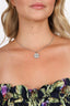 Pre-Loved Chanel™ Silver Tone Crystal CC Life Float Necklace