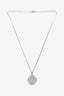 Pre-Loved Chanel™ Silver Tone Crystal CC Life Float Necklace