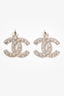 Pre-Loved Chanel™ 2020 Gold Tone Faux Pearl CC Earrings