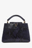 Louis Vuitton Navy Blue Python Leather Capucines BB Top Handle