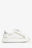 Louis Vuitton White Leather Translucent Monogram Sneakers Size 36.5