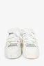 Louis Vuitton White Leather Translucent Monogram Sneakers Size 36.5