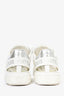 Louis Vuitton White Leather Translucent Monogram Sneakers Size 36.5