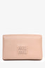 Miu Miu Beige Leather Compact Wallet