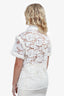 Pre-Loved Chanel™ White Lace Ruffle Short-Sleeve Top Size 36