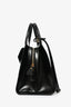 Saint Laurent Black Patent Leather Medium Uptown Bag with Strap + Removable Pouch