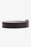 Givenchy Black Leather Logo Buckle Belt Size 80