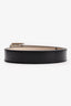 Givenchy Black Leather Logo Buckle Belt Size 80