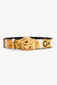 Versace White/Gold Medusa Buckle Printed Belt