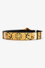 Versace White/Gold Medusa Buckle Printed Belt