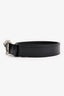 Versace Black Leather Gold/Silver Medusa Buckle Belt Size 42