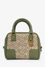 Loewe 2022 Green Leather/Canvas Amazona Nano Top Handle with Strap