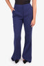 Emilio Pucci Navy Wide Leg Pants Size 48