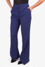 Emilio Pucci Navy Wide Leg Pants Size 48