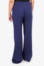 Emilio Pucci Navy Wide Leg Pants Size 48