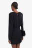 Anine Bing Black Ruched Whitney Dress Size M