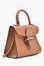 Delvaux Brown Leather Micro Brillant Bag Charm