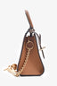 Delvaux Brown Leather Micro Brillant Bag Charm