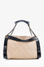 Pre-Loved Chanel™ 2012 White/Black Leather Quilted 'In The Mix' Tote (As Is)