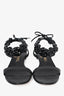 Pre-Loved Chanel™ Black Patent Leather Camellia Sandals Size 36