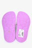 Versace Purple Rubber Medusa Pool Slides Size 36