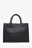 Christian Dior Black Leather Medium Book Tote