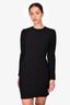 Givenchy Black Logo Bodycon Dress Size M