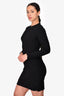 Givenchy Black Logo Bodycon Dress Size M