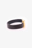 Saint Laurent Black Leather 'Le Carré' Bracelet