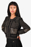 Isabel Marant Black Wool Studded 'Jayna' Evening Jacket Size 36